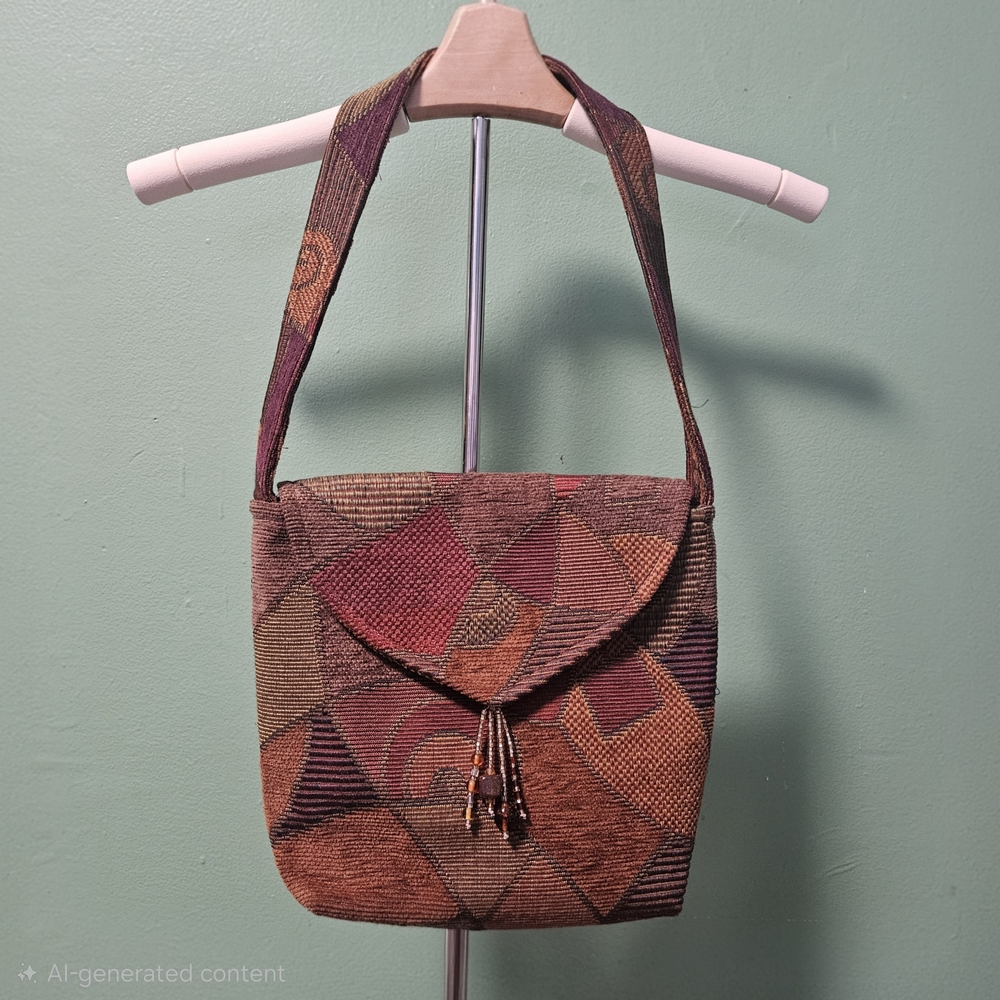 Vintage Suruchi Patchwork‎ Tassel Shoulder Bag